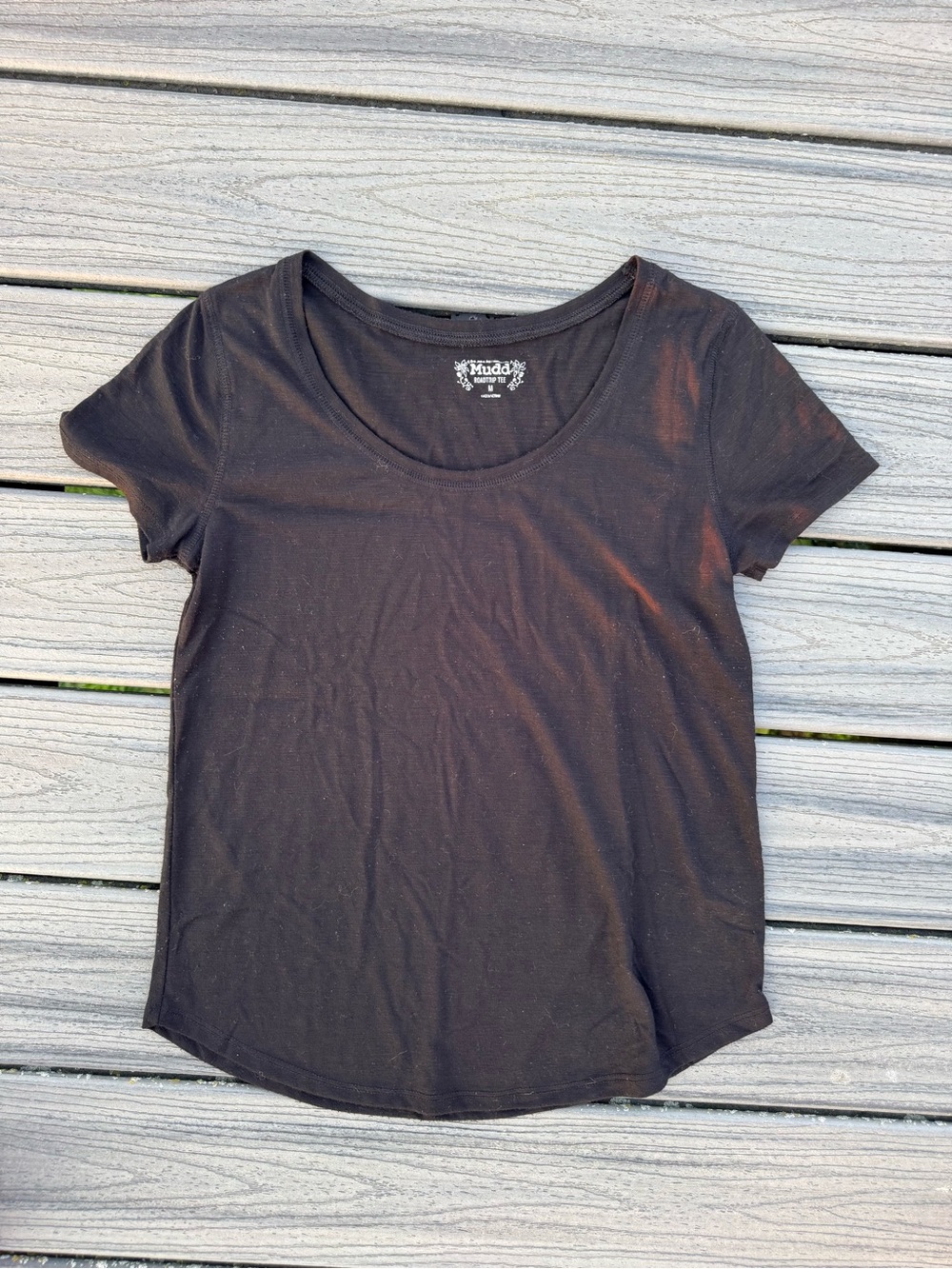 Mudd Black Scoop Neck Short Sleeve Tee